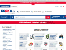 Tablet Screenshot of esska-dk.com